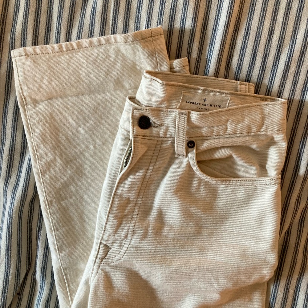 Imogene and Willie Isabelle Ecru jeans size 27 waist
